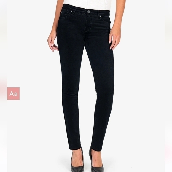 Kut from the Kloth Diana Corduroy Relaxed Fit Skinny Jeans - Picture 1 of 6